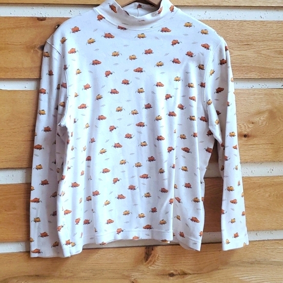 Croft & Barrow Bundle of 2 Mock Neck Fall Graphics Long Slv Sz. PL Tops - Picture 1 of 14